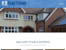 Tablet Screenshot of kbplastering.com